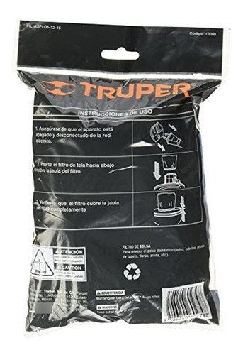 Truper Fil-aspifiltro De Tela Para Aspiradoras En 1