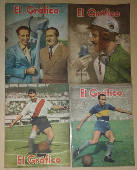 Lote De 4 Revistas El Gráfico Años 1949 Y 1950 0