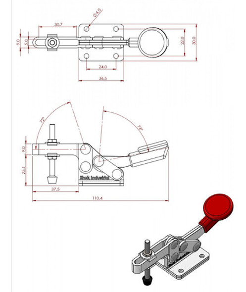 Sujetador Rapido Horizontal 30 Kg 1
