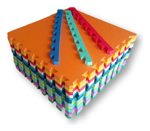 Kit 10 Tatames 50x50x1cm 10mm 0