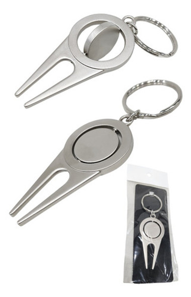 Llavero Levantapique Golf Metalico Silver 10 X 3.5 Cm 0