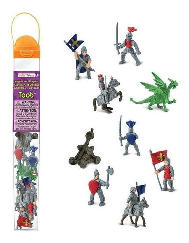 Figura Safari Caballero Dragon Juguete Niños Armaduras Ideal 0