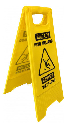 Cartel Letrero De Prevención Amarillo Piso Mojado - Uniwork 0