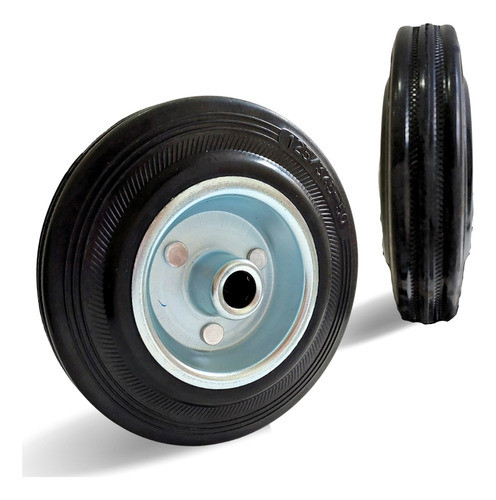 Roda Borracha Maciça 125mm Rolamento Rolete Beltools 0