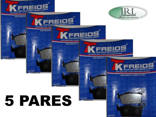 Kit 5 Pares Pastilha De Freio Yamaha Yz 450 F Anos 03 A 2018 0
