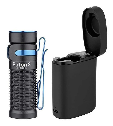 Linterna Led Ultra Compacta, 1200 Lumenes - Color Negro. 0
