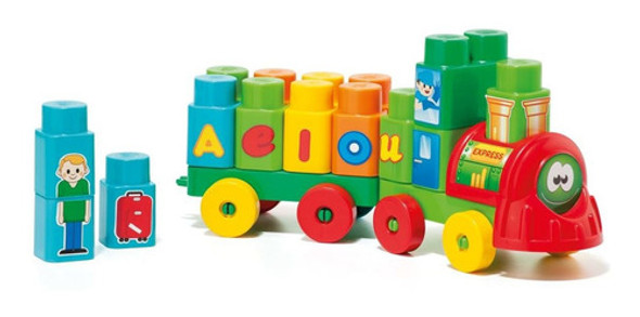 Brinquedo Educativo Trenzinho Baby Land 28 Blocos 1