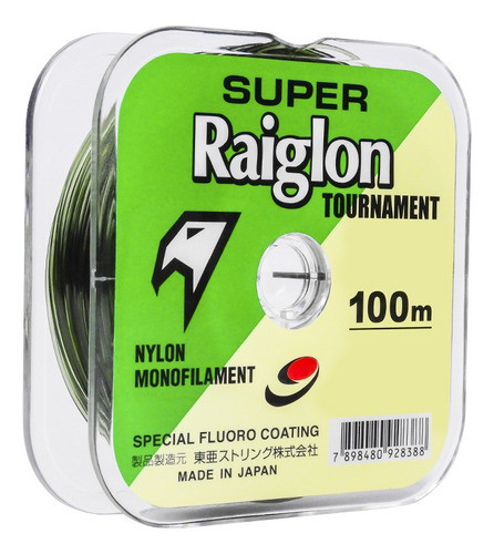 Tanza Super Raiglon Tour 3.5 0.310mm 100m Res.10,16kg Japón 0
