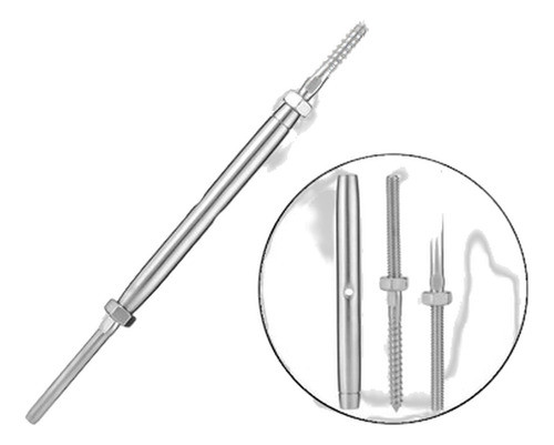 Acero Inoxidable De Mano Swage Tensor T316 + Tirafondo De 1/ 0