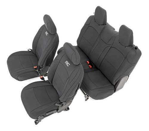 Fundas De Asiento De Neopreno Rough Country Para Jeep Wrangl 0