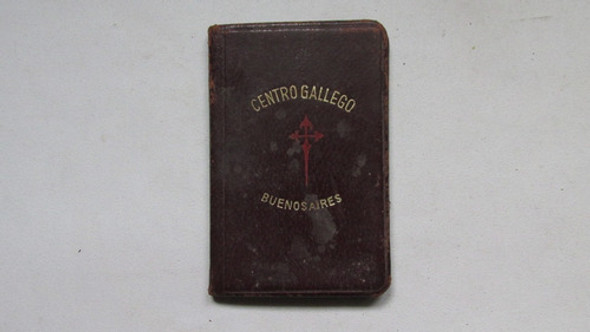 Antiguo Carnet Centro Gallego Buenos Aires 1953 0