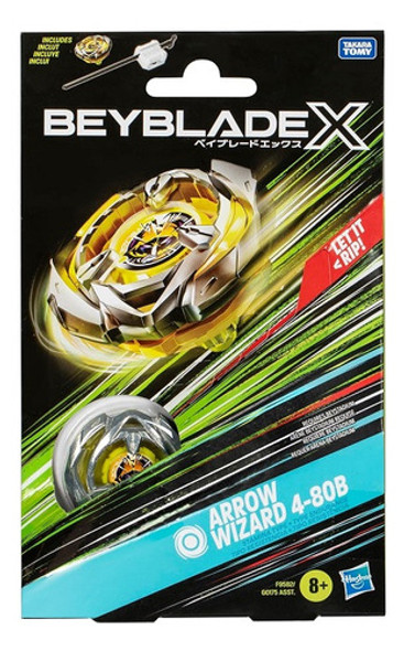 Beyblade X Arrow Wizard 4-80b Kit Inicial Com Pião E Lançado 0