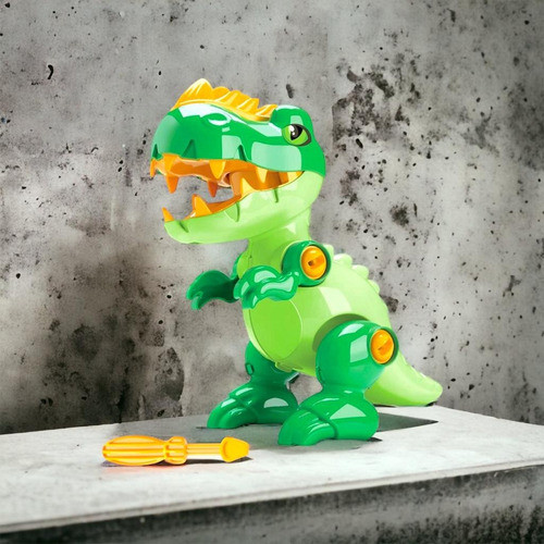 Dinossauro Dino Articulado Monta E Desmonta Com Ferramenta 1
