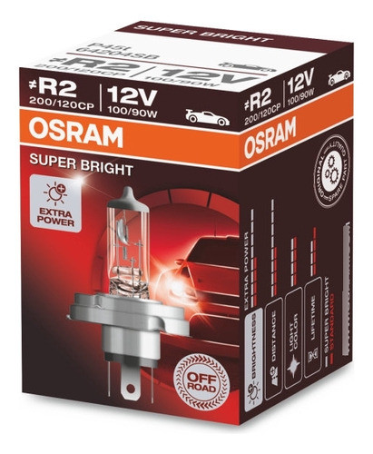 Lampara R2 Super Bright Premium 12v 100/80w Osram 64204sb 0