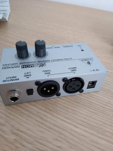 Amplificador De Auriculares Mixer Behringer Micromon Ma400 1