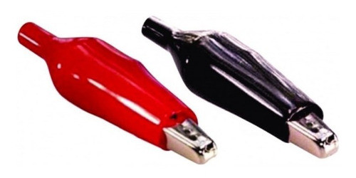 Pinza Cocodrilo 42mm Mediana Aislada Electronica Colores X10 1