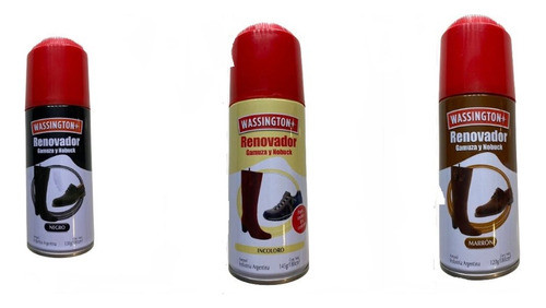 Pack 3 Renovador Wassington Calzado Gamuza Y Nobuck 0