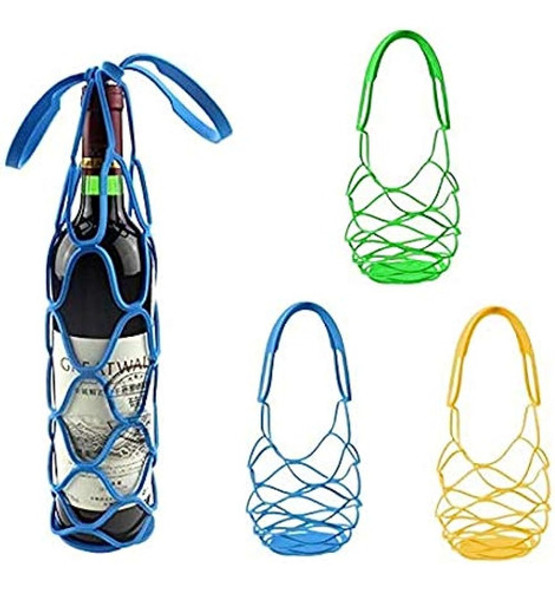 Chris.w 3pcs Silicona Botella De Vino Portador De Botellas D 0