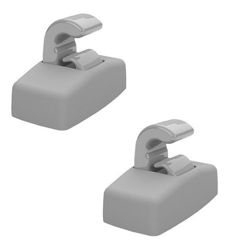 Par Grampo Suporte Quebra Sol Gol G5 2009 A 2012 Cinza 1