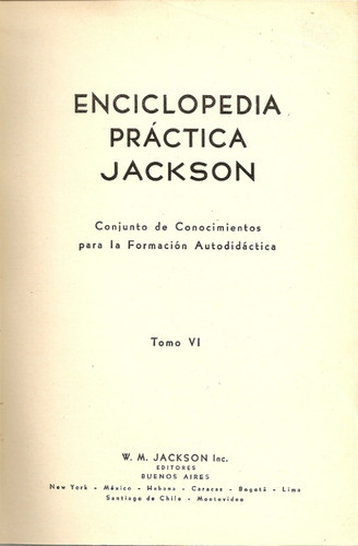 Enciclopedia Practica Jackson Tomo Vi - Editorial Jackson 0