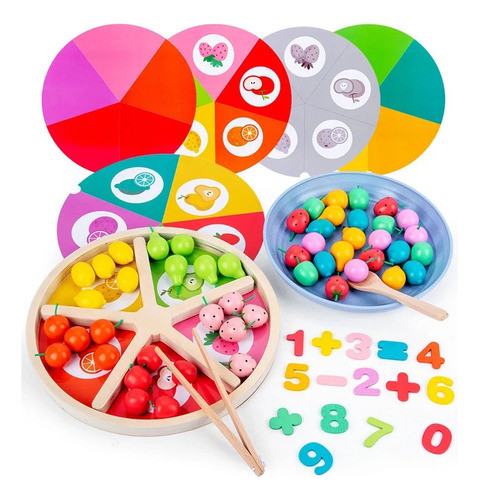 Juego Clasificación Colores Números Frutas Didáctico Niños 1