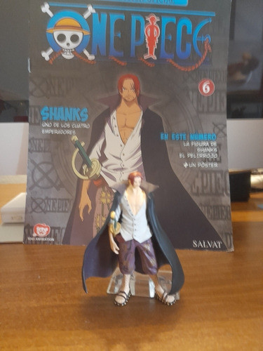 Figura One Piece Salvat N 6 Shanks Con Revista Y Poster. 0