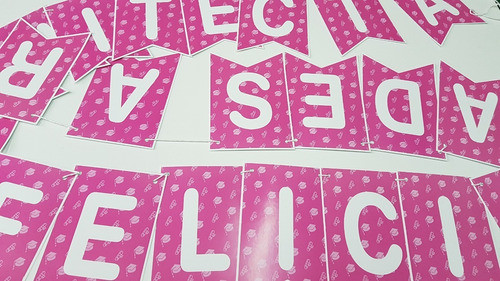 Banderin Festejo Recibida Deco Felicidades Arquitecta 0