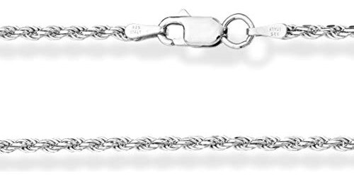 Miabella Cadena De Plata De Ley 925 Italiana De 0.079 En Cor 1