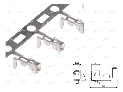 Terminal 3a 250v Contacto En 1 Cara P/serie Hu250 Pack X60 1