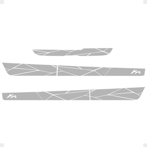 Faixas Compatível Com Ka Hatch 2015/ Lateral/traseiro Cinza 0