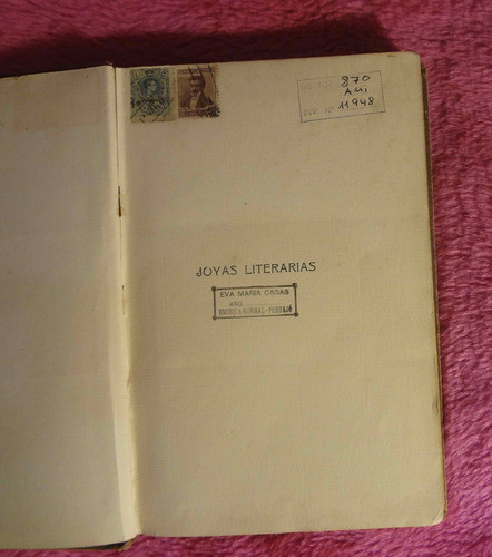 Joyas Literarias De Edmundo De Amicis Ed. 1910 Estampillas 1