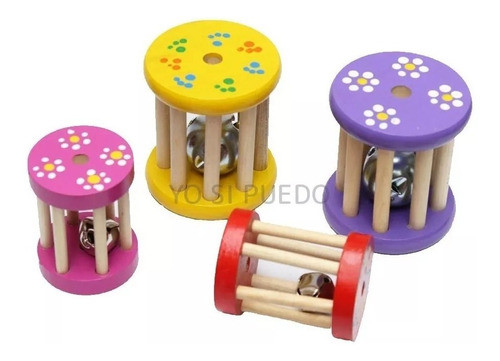 Sonajero Carretel Rodari Chico Madera Montessori 1