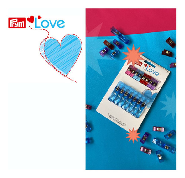 Prendedor Para Tecido Prym Love Clips 15 Unidades 1