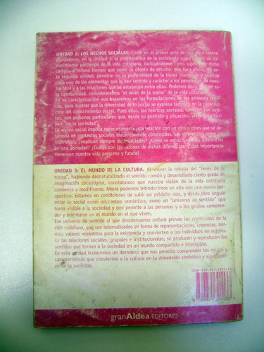 Sociologia Unidad 2 Y 3 Sara Lifszyc Gran Aldea Papel Boedo 1