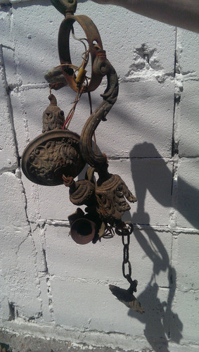 Lote De Primus Y Colgante Tipo Araña, Todo De Bronce 1
