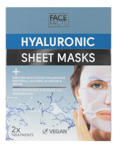 Mascarilla Facial Face Facts Hyaluronic 2 Unidades 0