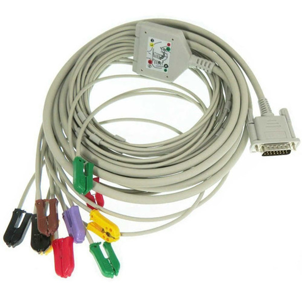 Cabo Ecg12  Ecafix Eletrocardiografo 10 Vias Garra Neo Pinch 0