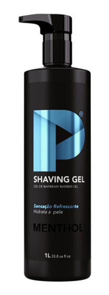 Shaving Gel De Barbear Play Menthol 1kg Bancada Fardo 3 Unid 1