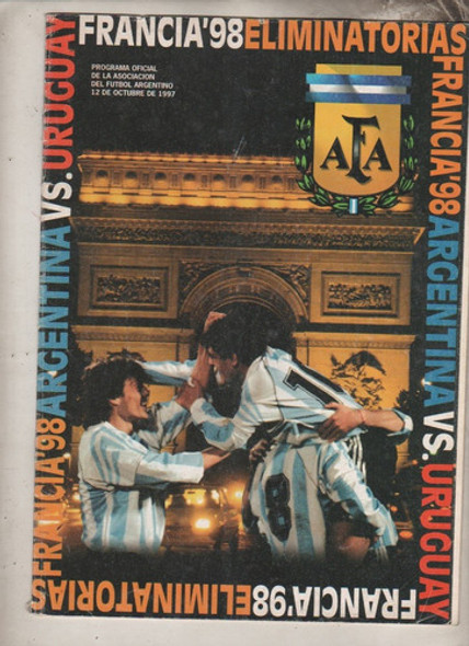 Programa Eliminatorias Francia 98 Argentina Vs Uruguay 0