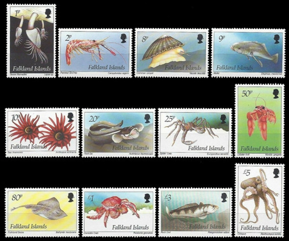 Malvinas - Falkland - Fauna Marina - Serie Mint - Yv 618-29 0
