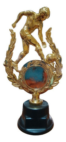 Trofeo Jugador Con Laurel Portacentro / Oro / 20cm / Futbol 0