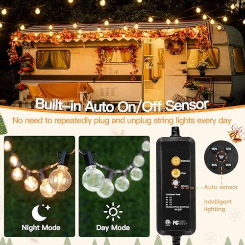 Shineshine Tira De Luces Para Exteriores De 100 1