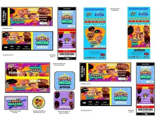 Kit Imprimible Para Tu Fiesta De Mini Beat Power Rockers 1