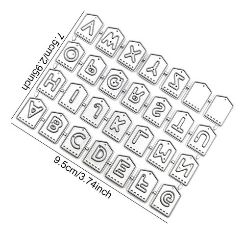 Alfabeto Corte Dies Metal Couro Corte Die Para Scrapbooking 1