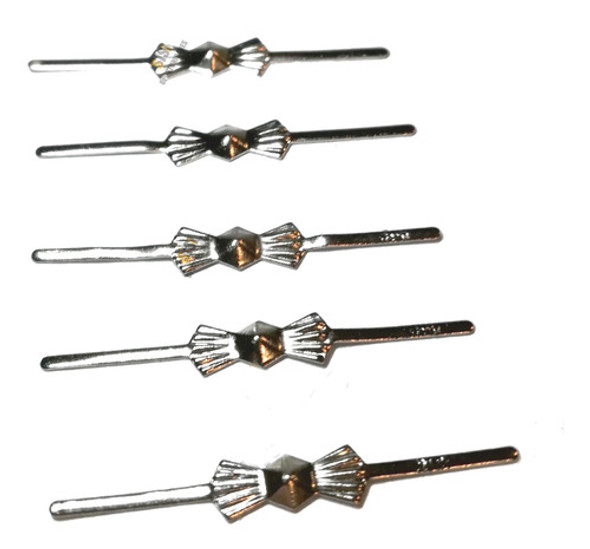 Moñito Conector Cairel Plateado 10 Unid Lote Enganche 0