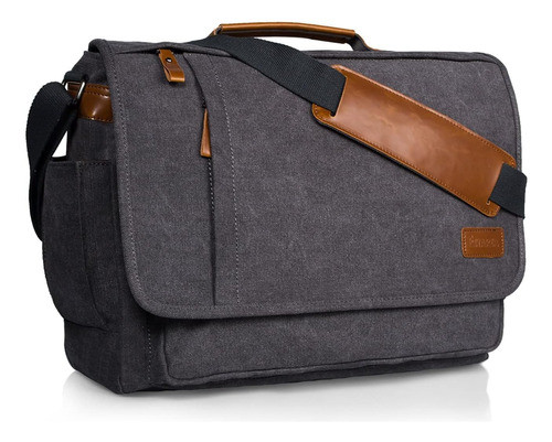 Bolso Mensajero Estarer Lona Impermeable P/laptop 17/17.3 In 0