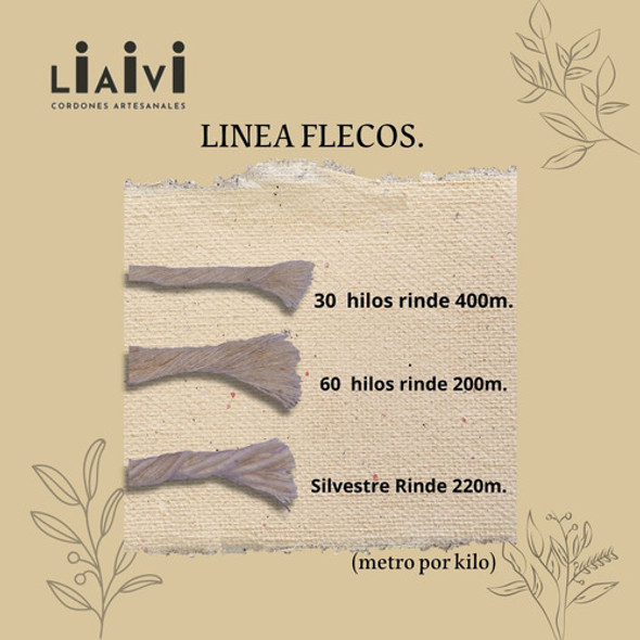 Fleco 30 Hilos De Algodón 400mts. 1kg Crudo 1