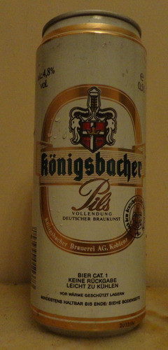 Königsbacher Pils 500ml Alemania Vacía 0