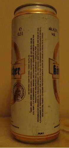 Königsbacher Pils 500ml Alemania Vacía 1