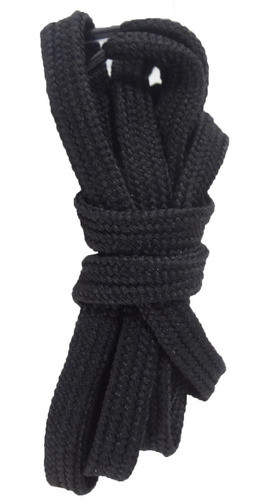 Par Cadarço Chato Tradicional Tênis Coturnos 1,20m Preto 0